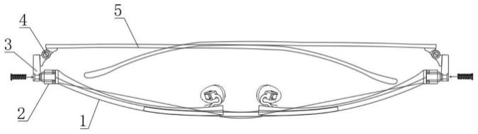 一种自由调节眼镜佩戴宽度的结构的制作方法