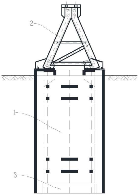 输电线路复合桁架装配式沉井基础的制作方法