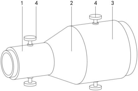 一种内圈阵列分布卡压件异径管接头的制作方法
