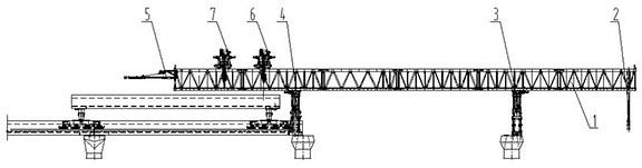 一种用于U型梁的架桥机及其过孔方法与流程