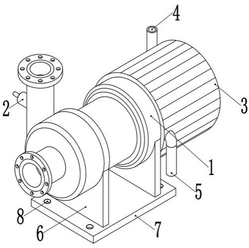 一种磁力泵防止空转高温消磁装置的制作方法
