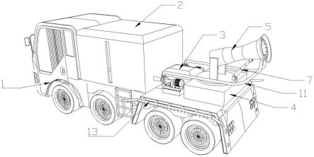 一种集卡车的洒水喷雾装置的制作方法
