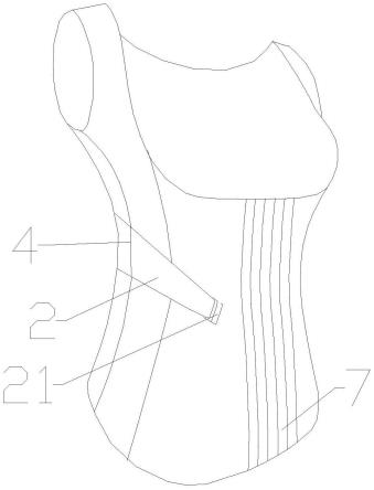 一种可调节护脊带的防驼背防脊柱侧弯的矫形塑身衣的制作方法