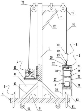 一种化工厂烟囱防腐施工的悬吊装置的制作方法