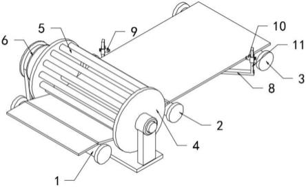 一种纸箱加工用便于调节张力的覆膜机覆膜机构的制作方法