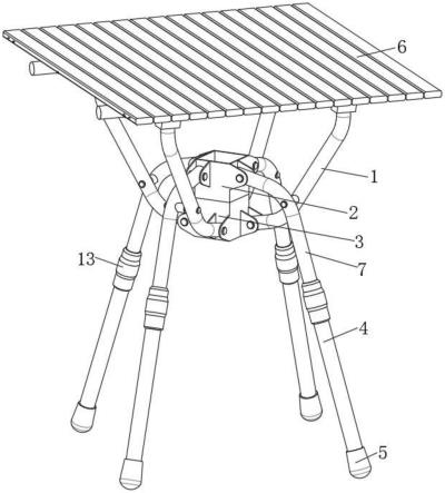 一种易用型户外折叠桌的制作方法