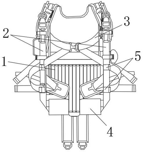 一种与降落伞背带系统相连接的护臀的制作方法