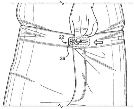 用于扣紧和松开衣服的单轨滑轨上的可滑动纽扣的制作方法