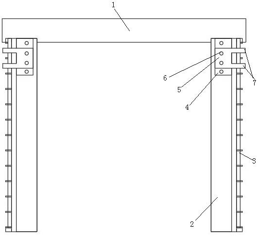 一种防淹门门框组装结构的制作方法