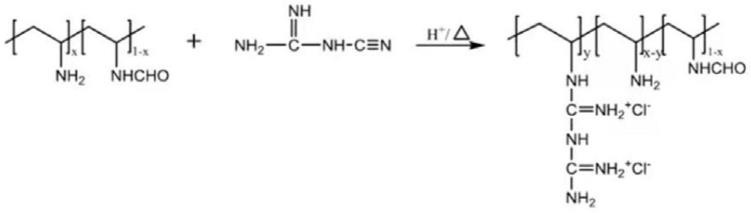 双胍基化聚乙烯胺的制备方法及其应用与流程