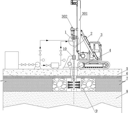 复杂海域抛石堤上钻孔灌注桩漏浆止漏用的补漏杆的制作方法