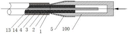 一种复合平滑铝套电缆防水牵引头的制作方法与流程