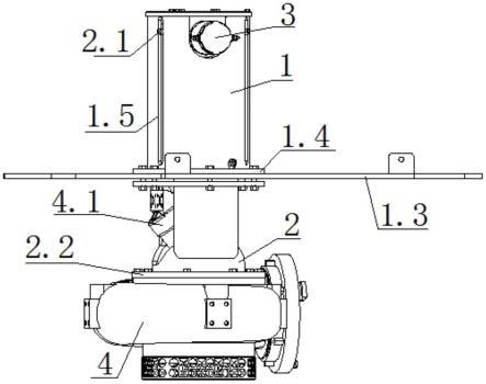 一种车载可升降排水泵的升降机构的制作方法