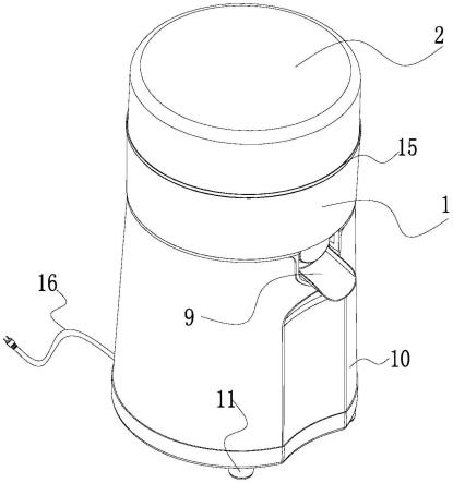 一种高效率结构紧凑的榨汁机的制作方法
