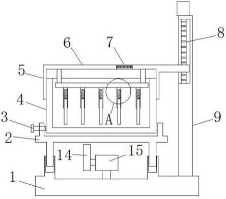 一种电梯铅配重块用填砂振实装置的制作方法