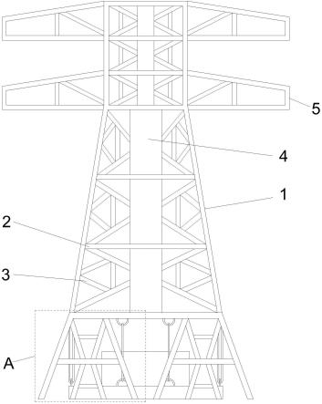 桁架结构的输电线路铁塔的制作方法