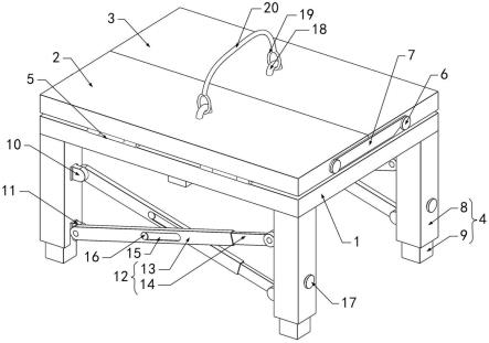 一种方便拆装的便携式翻转桌椅的制作方法