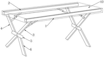一种便于组装的折叠桌的制作方法