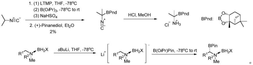 一种α-氨基硼类环化合物的制备方法与流程