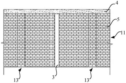 围墙的加固结构的制作方法
