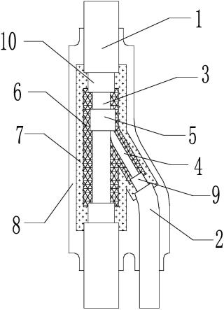 一种注压成型柔性防火橡套预分支电缆及其制备方法与流程