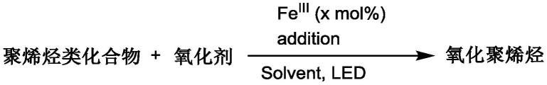 一种铁催化聚烯烃链碳氢键氧化制备含极性氧官能团聚烯烃的方法