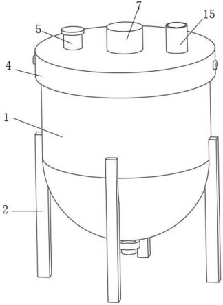 一种用于生物菌肥生产的发酵罐的制作方法