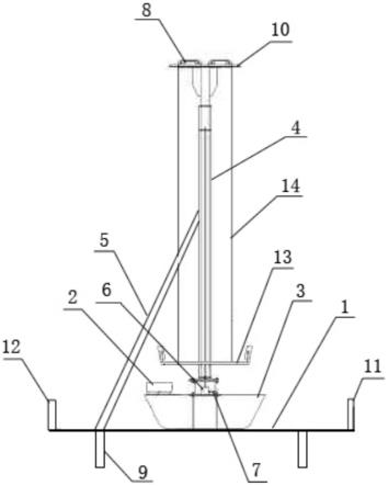 移动式可升降排土场照明灯塔的制作方法