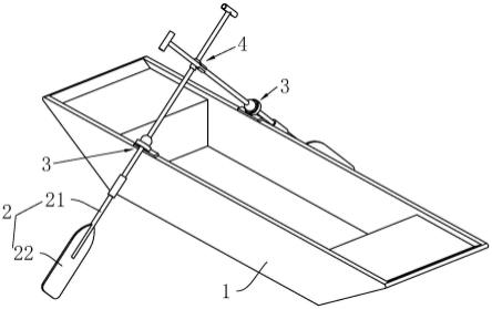 一种桨动力游船的制作方法