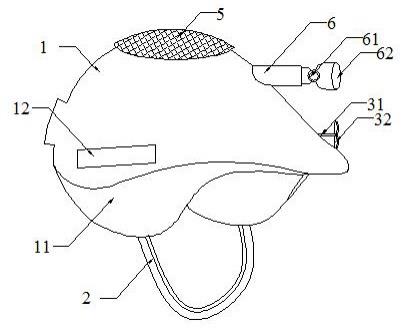 一种透气型照明头盔的制作方法