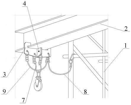 一种移动可拆卸的挂装吊轮转接体系的制作方法