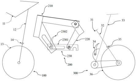 折叠架、双槽滑铰式折叠自行车及其组装方法与流程