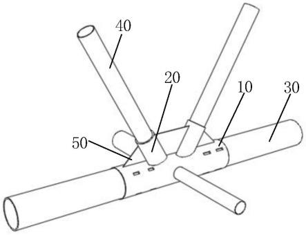K形圆钢管相贯节点加固结构的制作方法
