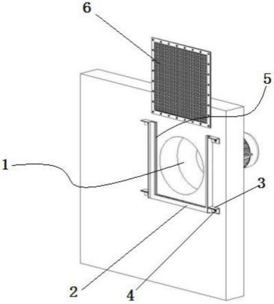 一种排气扇出风口防杨絮装置的制作方法
