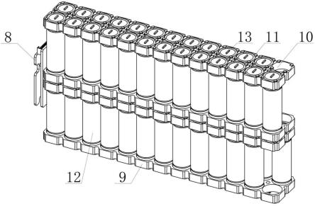 一种锂电池组装的PACK内壳结构的制作方法