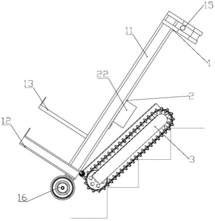 一种带有起重机功能的自动爬楼装置的制作方法