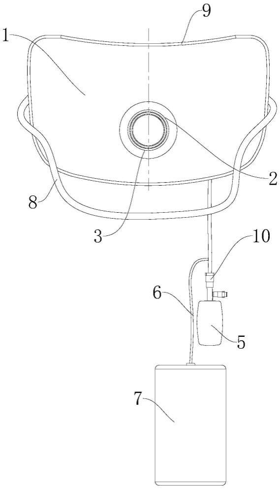 一种带吸液功能的面罩式胃镜开口设备的制作方法