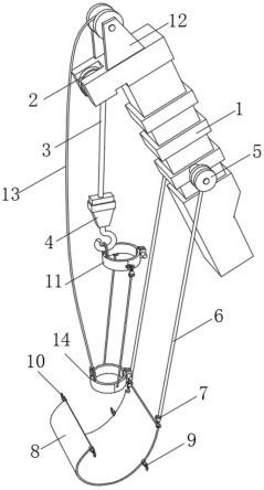一种带有碎屑收集功能的电杆管桩吊装设备的制作方法