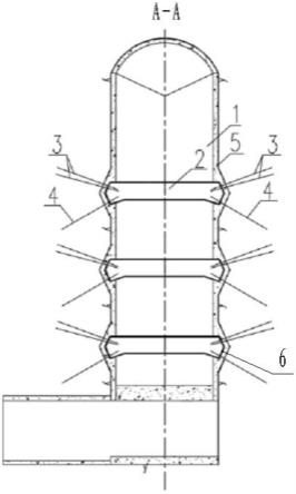 一种地下长廊式调压室支护结构的制作方法