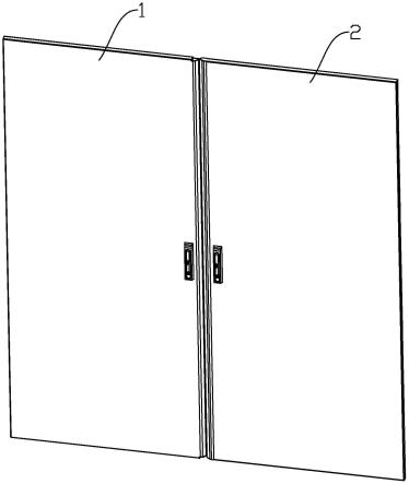 户外储能系统柜的防水型双开柜门的制作方法