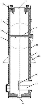 一种可拆卸喷淋管的急冷塔的制作方法