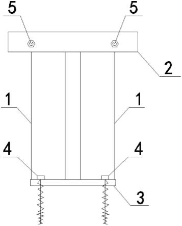 一种吊篮悬挂机构的可拆卸门式短前支架的制作方法