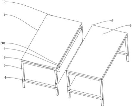 一种可组合拼接的铝架桌子的制作方法
