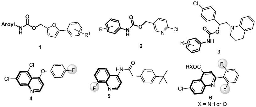 (2-氯喹啉-3-基)甲基(N-对氟苯基)氨基甲酸酯及其制备方法与应用