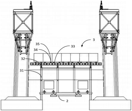 斜拉桥索塔大吨位钢横梁的拼装滑移支架的制作方法