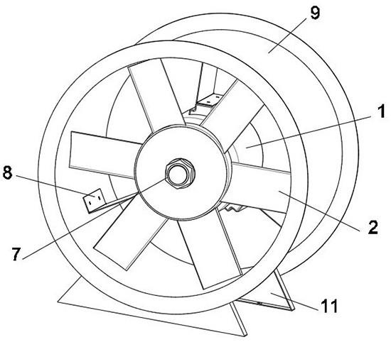 一种防止轴流风机叶轮脱落的结构的制作方法