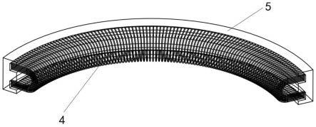 一种利用刷丝变形减小实际间隙的弓形刷丝刷式密封结构