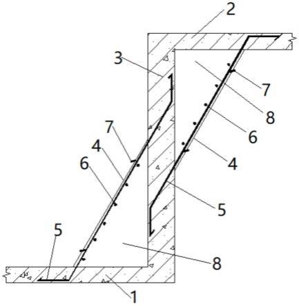 一种塔楼与地下室高差处的节点结构的制作方法