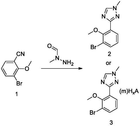 一种2-甲氧基-3-(1-甲基-1H-1,2,4-三唑-3-基)苯胺的制备方法与流程
