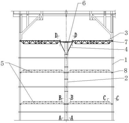 一种筒仓锥壳结构伞状支撑体系施工方法与流程